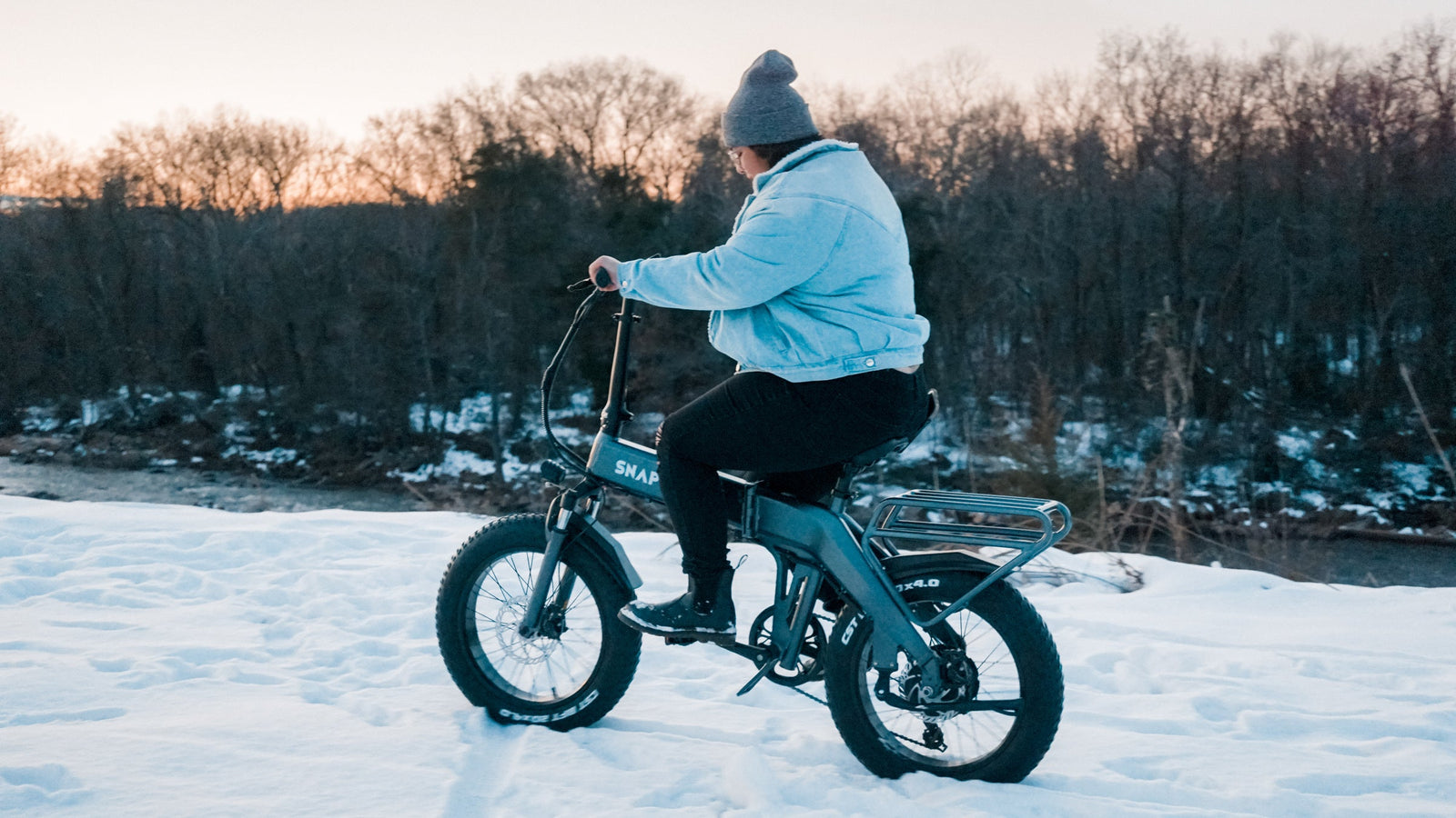 e-bike in the winter