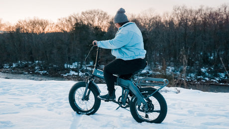 e-bike in the winter