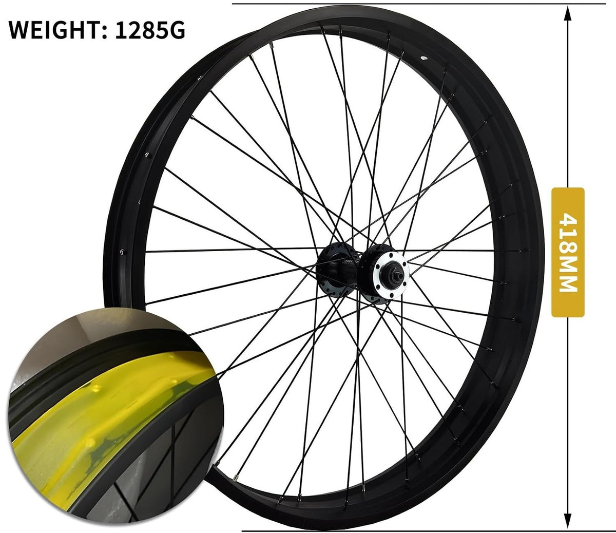 Wheel diameter and weight