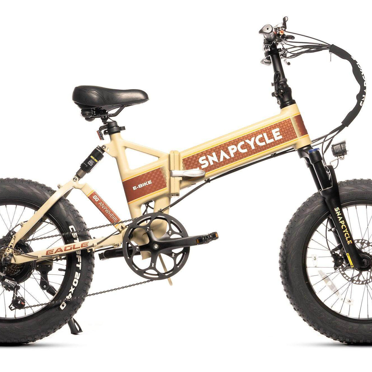 blue eagle electric bicycle Snapcycle Eagle, Foldable Fat Tire Ebike