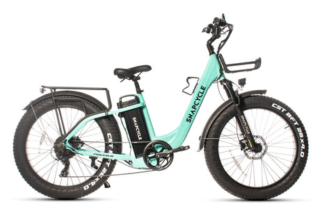 Snapcycle Pegasus e-bike with removable 48V battery pack on the frame