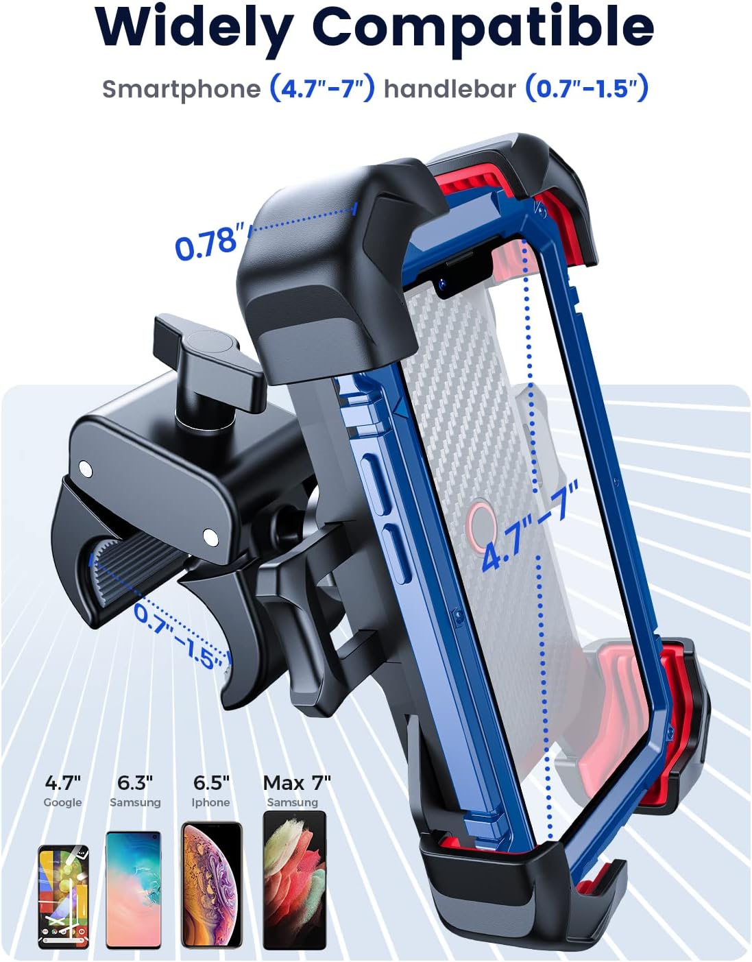 Fits 4.7 to 7 inch phones