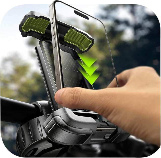 Quick-install bike phone holder
