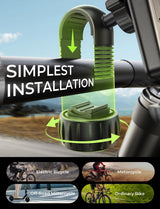 Tool-free handlebar installation