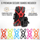 Six silicone secure bands included
