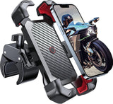 Auto-lock anti-shake bike phone mount