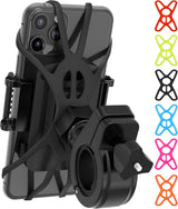 Silicone strap bike phone mount with 6 color bands