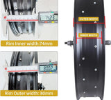 Rim inner and outer width